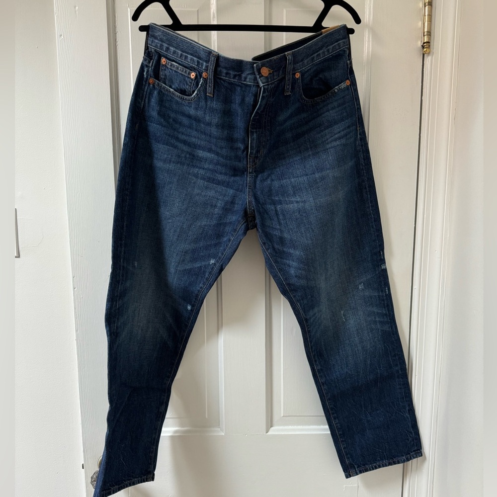 Madewell NEW WITH TAGS straight leg high rise crop Jean